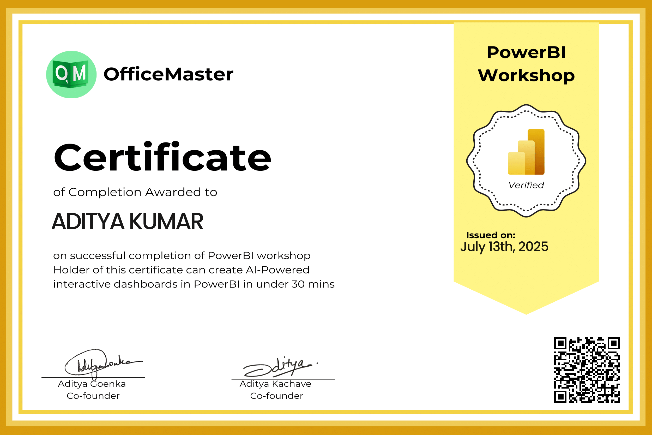 Full Stack Certificate