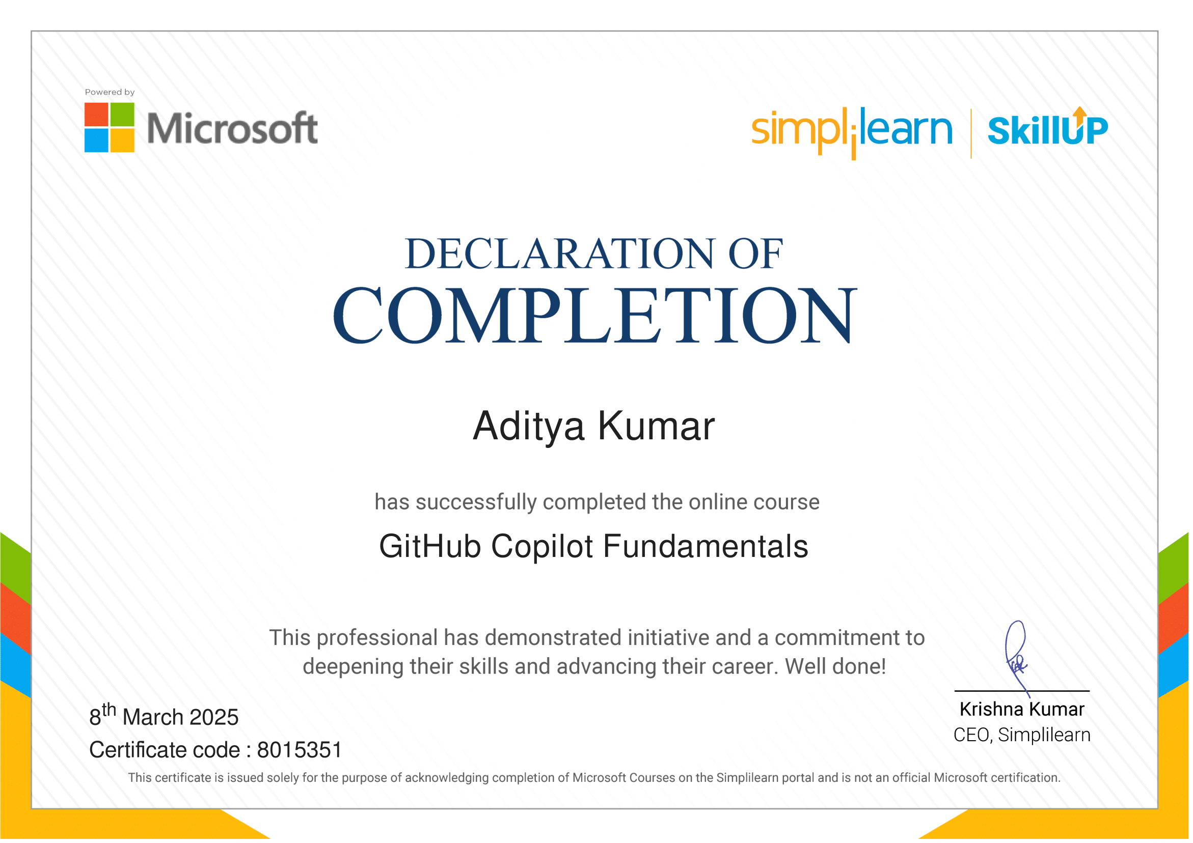 Full Stack Certificate